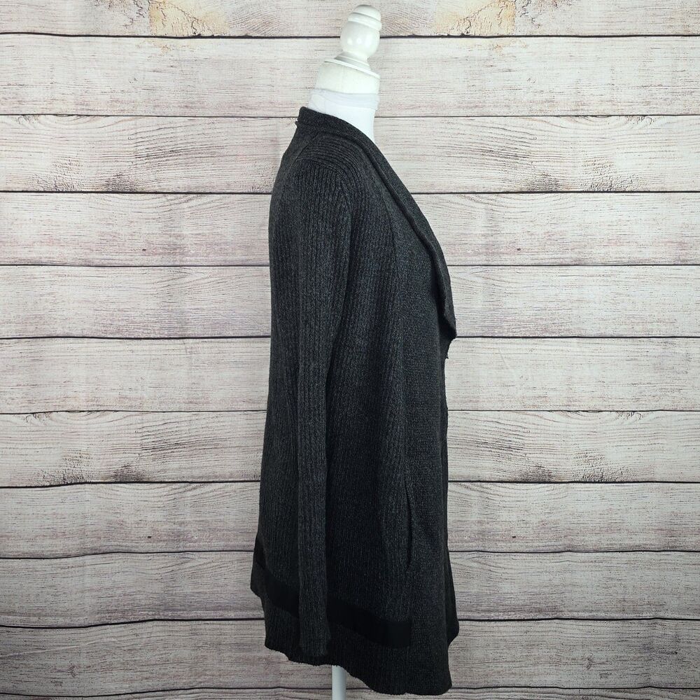 Athleta Knit Grey Sentinel Thermolite Merino Wool Blend Heavyweight Sweater Med - Picture 5 of 8